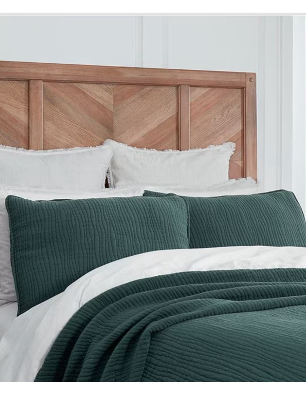 Southern Living Simplicity Collection Casey Quilted Reversible Queen Coverelet